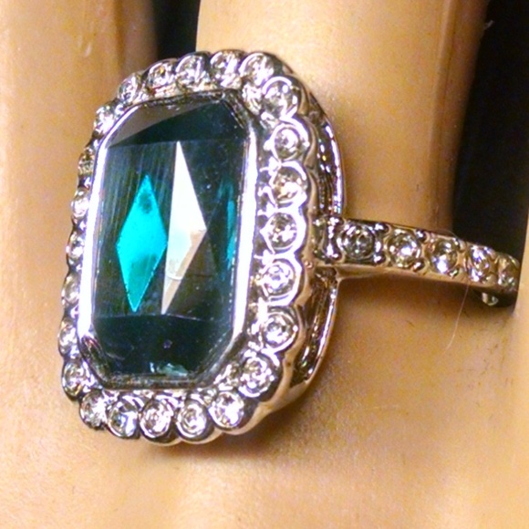Rhinestones Sexy Large Stone Cocktail Ring main image 6